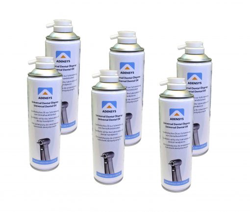 6-pack set of ADENSYS dental oil spray 500ml