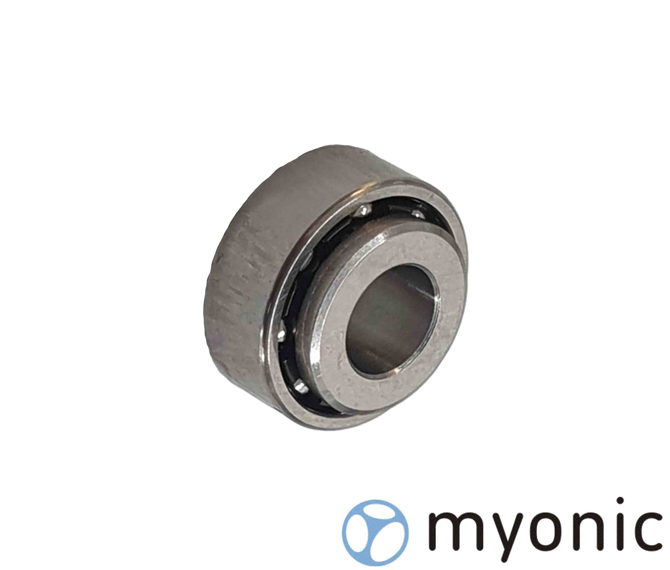 Radial stainless steel ball bearing, 3.00 x 7.00 x 2.50/3.35, extended inner ring